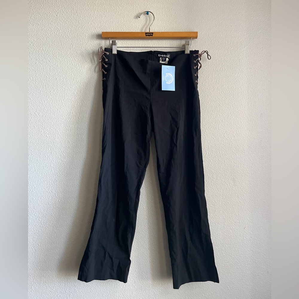 Y2K Bebe Lace Up Capris